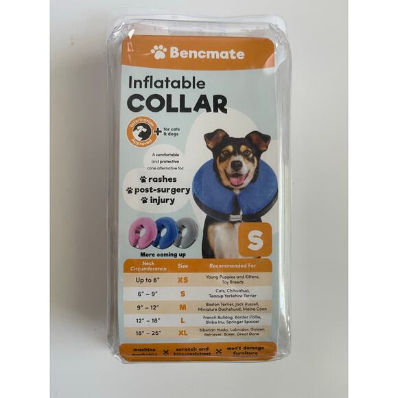 Inflatable Dog Collar Pink Donut Protective Collar Small - Picture 1 of 4